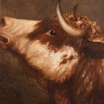 Frederic Edwin Church, Thomas Cole, Bulls Head Tavern Sign, c. 1845, oil on canvas originally mounted on panel, H: 38 x W: 30 x D: 4.13 in., Fenimore Art Museum, Cooperstown, New York. Museum Purchase. N0188.1957. Photographs by Richard Walker